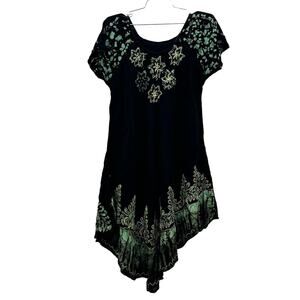Vintage batik embroidered dress